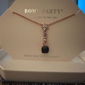 Ring bomb “Jewel me up” lab created sapphire fused w/ genuine quartz NWT